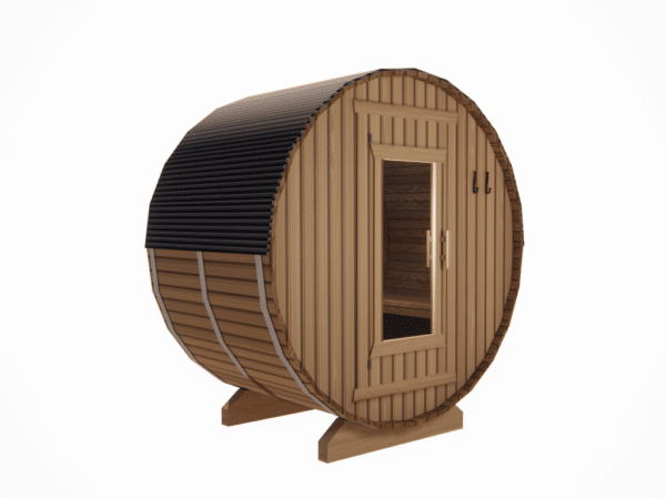 2 Person Cedar Barrel Sauna - 4ft Long - Image 2