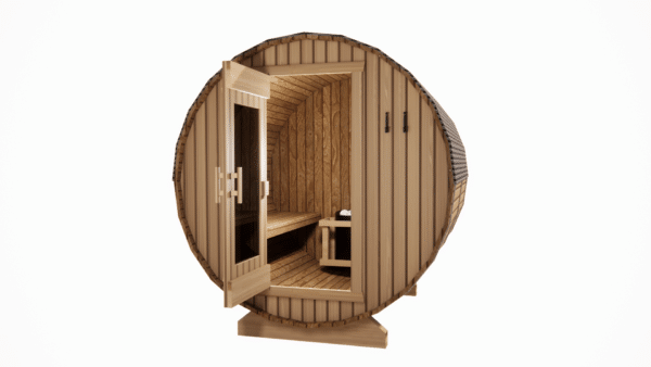 4 Person Cedar Barrel Sauna - 6ft Long - Image 5