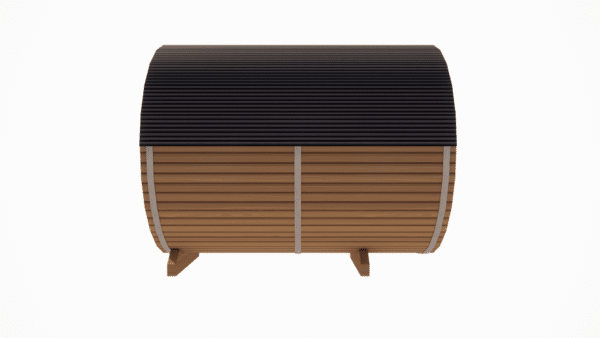 4 Person Cedar Barrel Sauna with Porch - 8ft Long - Image 6